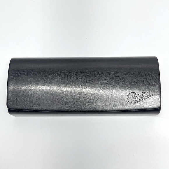 Persol Eyeglasses Sunglasses Faux Leather Black Protective Hard‎ Case Box main image 6